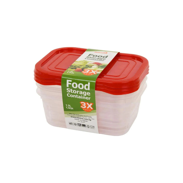 07958 Food Container 1.3L (3/pack)