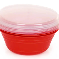 98962 Plastic Bowl with Lid / Small / 4 /pk 0.6L