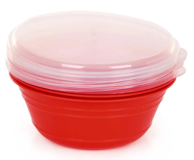98962 Plastic Bowl with Lid / Small / 4 /pk 0.6L