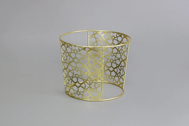 609110 ELAVATION 4"H ROUND STAND GOLD