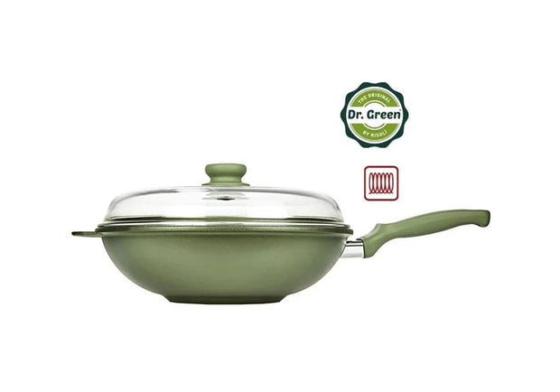 Dr Green-Induction Wok 32cm with Lid