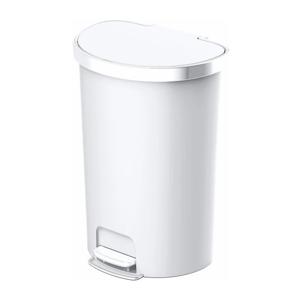 Eko EK6221-55L-WH Plastic Step Bin