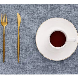 AL001D PU Leather Reversible Rectangular Placemat