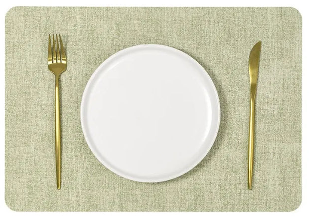 PU Leather Reversible Rectangular Placemat