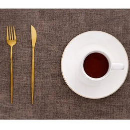 AL001H PU Leather Reversible Rectangular Placemat