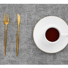AL001J PU Leather Reversible Rectangular Placemat