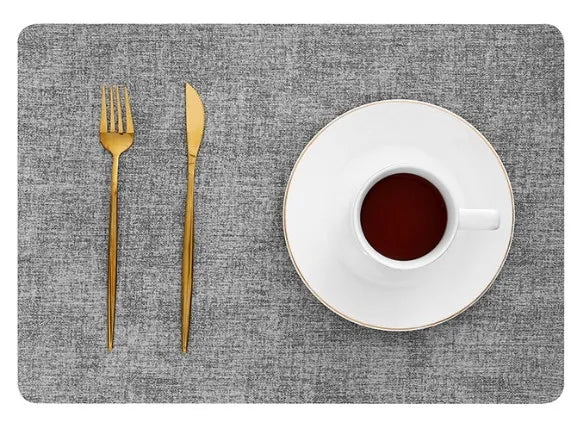 AL001J PU Leather Reversible Rectangular Placemat