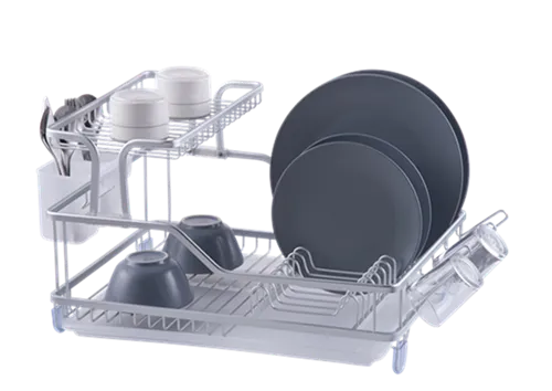 TA-1008F Silver Aluminum Dish Rack