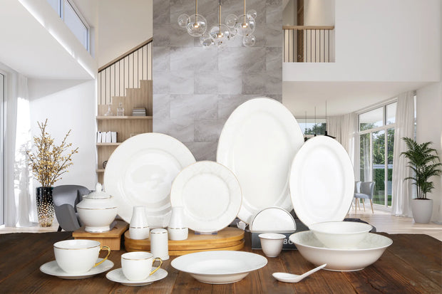 DS-21A374 71pcs NBC ROUND  Dinner Set