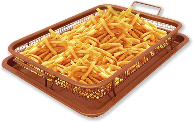 BS-34 2-Pc Non-Stick Copper Crisper 30cm