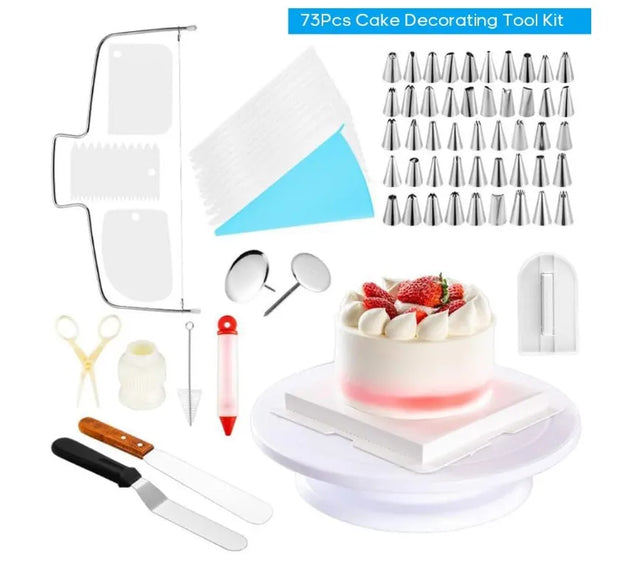 BS-46 73pcs Pastry Nozzles Set
Cake Decoration Set