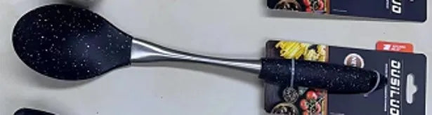 BS-135 Silicone Serving Spoon with Stainless Steel Handle