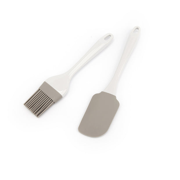 SILICONE BAKING SET WITH SPATULA AND BRUSH