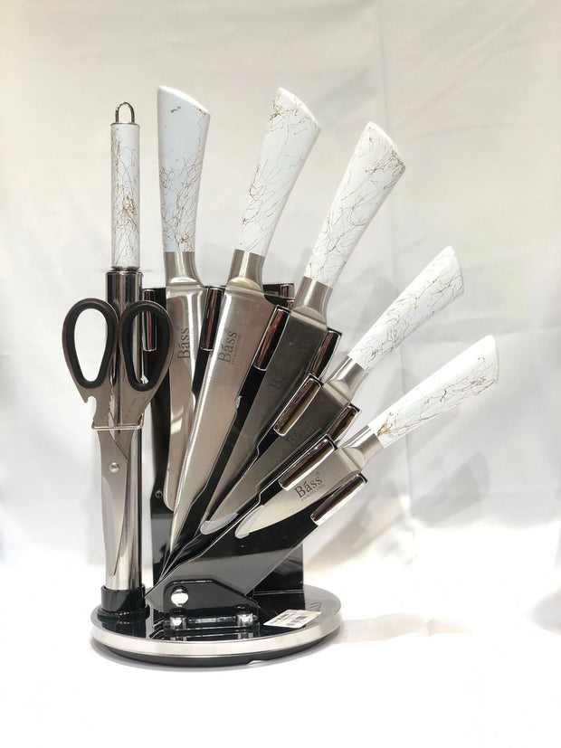 8pcs Kitchen Knife Set White