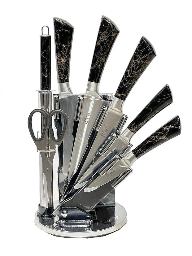 8pcs Kitchen Knife Set Black