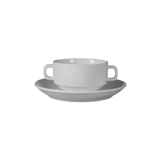 BST0014- BST0037SOUP CUP (W/ HANDLE) AND SAUCER 17CM