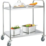 2 Tier Stainless Steel Trolley