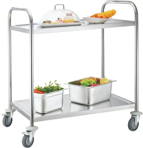 2 Tier Stainless Steel Trolley