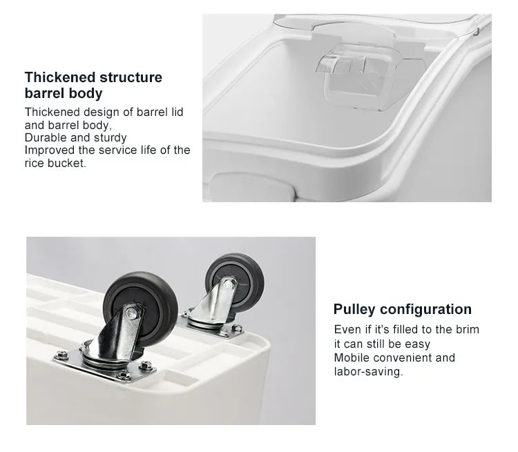 BS-GB004 PP Ingredient Bins 
81L  WithScoop and wheel