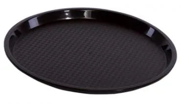 PP Black Round Tray