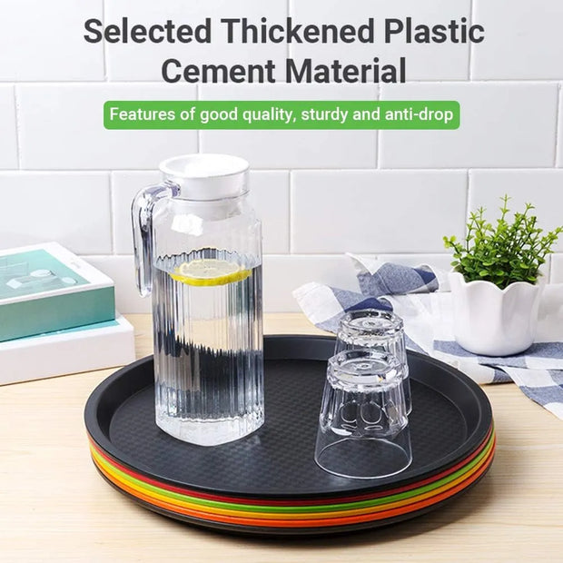 ABS Black Round Tray
