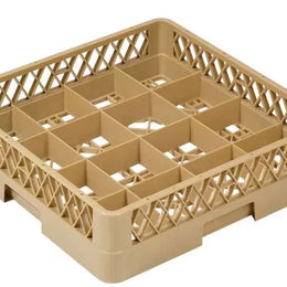 16 Compartment Glass Rack