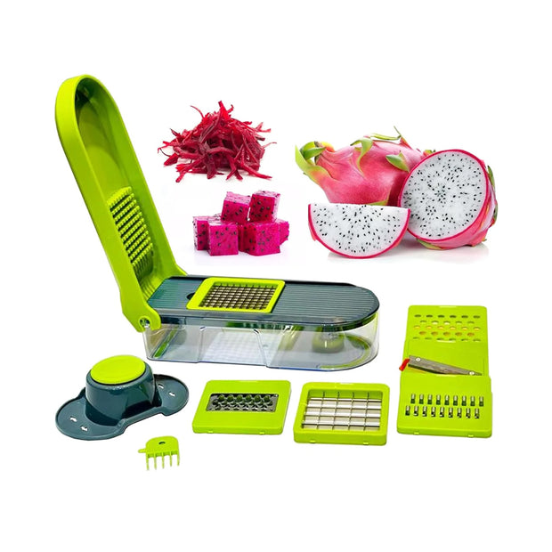 B&S Chop’N Spiralizer PRO | Vegetable Chopper & Peeler with Dicer Cutter | Multifunctional Food Chopper