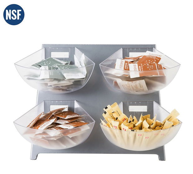 Multi-Compartment  Condiment Center with 4 Bins