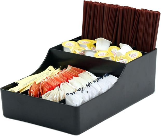 Coffee Condiment Organizer Cup Holder 9 Compartments