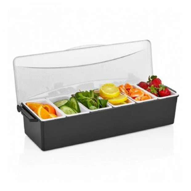 GSE-06 6 Comp.Garnish Tray with lid