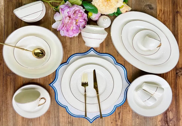 DS- 21A364 57pcs NBC ROUND Dinner Set