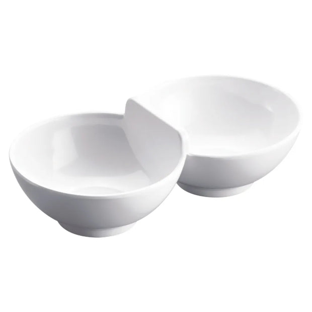 D077 Melamine 8" Conjoined Bowl