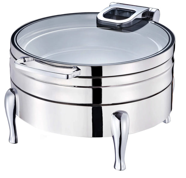 CHAFING DISH 6L Round, Flat Glass Lid