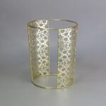 609130 ELAVATION 12"HROUND STAND GOLD