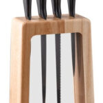 ZT0007 knife block with 4pcs knife set
