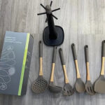 BS-27 7pcs Kitchen Tools Set With Wooden & Plastic Handle
