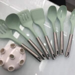 BS-88 8Pcs Silicone Cooking Set w/ Stainless Steel Handle