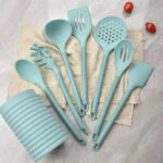 BS-94 8pcs Silicone Cooking Set w/ Plastic Handle