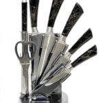 8pcs Kitchen Knife Set Black