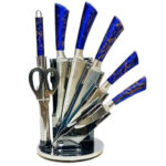 8pcs Kitchen Knife Set Blue