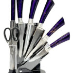8pcs Kitchen Knife Set Purple