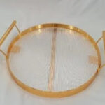 Round Serving Trays with Handles