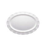 B132 22" Oval Flower-Shaped Plate