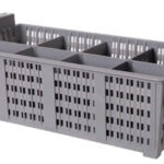 8 Compartments Basket Cutlery With Handle
