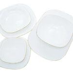 BRT031 Opal Glass Porcelain 26-Pc Dinnerware Set