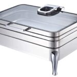CHAFING DISH 9L Oblong, Flat Glass Lid