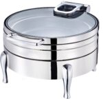 CHAFING DISH 6L Round, Flat Glass Lid
