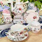 DS-21C362 31 Pcs Round Tea Set 6" Cake Plate x6