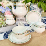 DS-23C097 31 Pcs Round Tea Set 6" Cake Plate x6