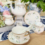 DS-23C098 31 Pcs Round Tea Set 6" Cake Plate x6
